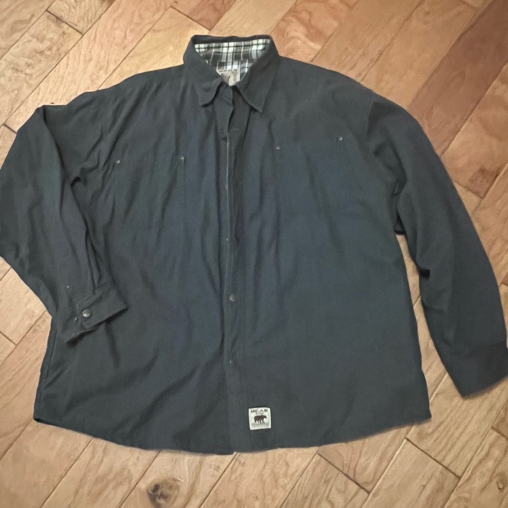 Bear River Workwear Men's 2XL Green Snap up Lined Shirt Jacket